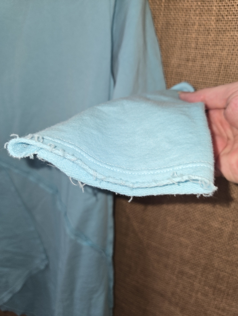 Focus Casual Life Light Blue Wrap Cardigan - Picture 2 of 11